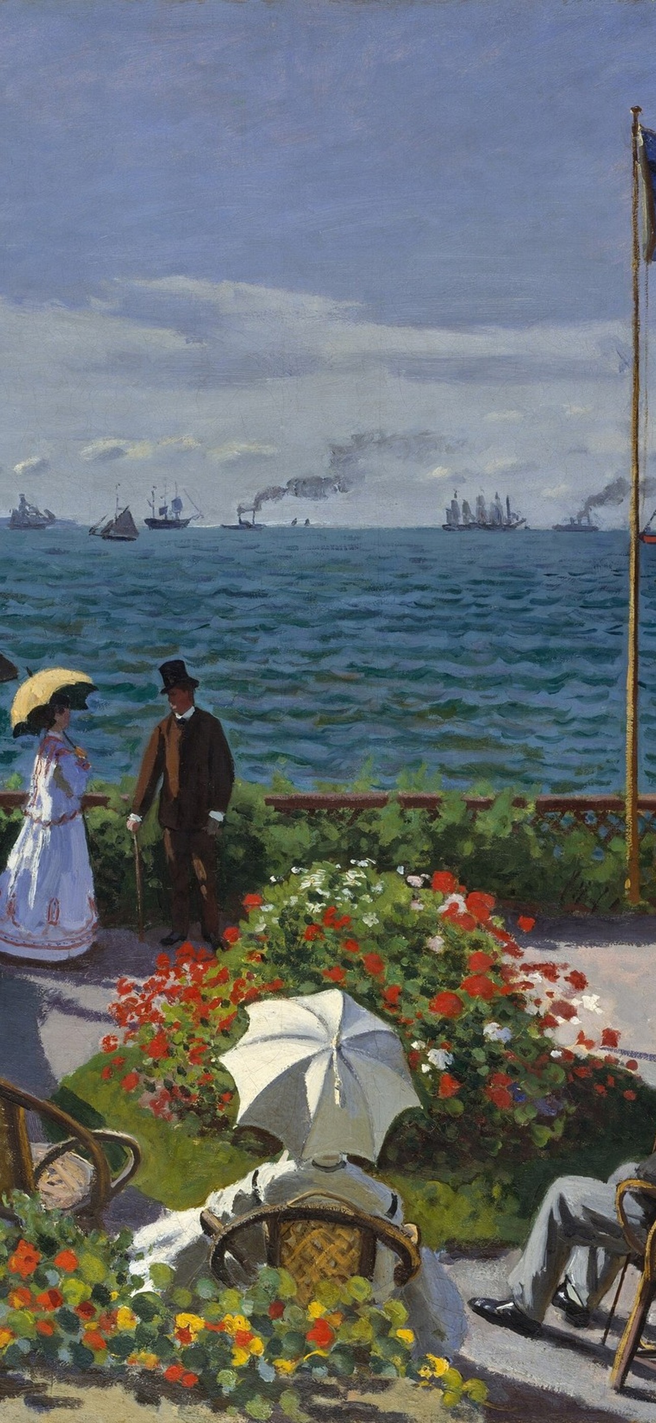 Garden at Sainte-Adresse wallpaper preview