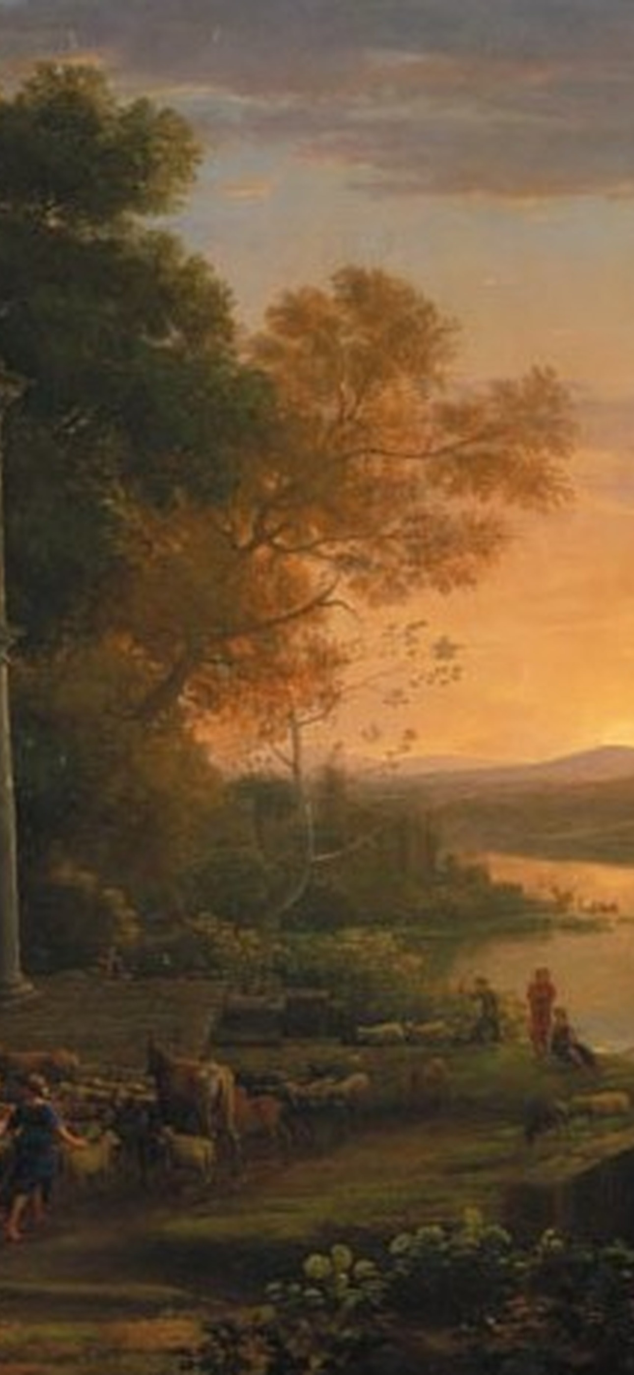 Landscape with a Temple of Bacchus wallpaper preview